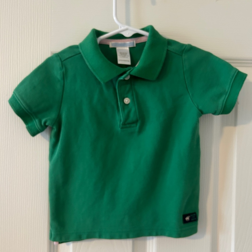 Janie and Jack Green Polo Shirt